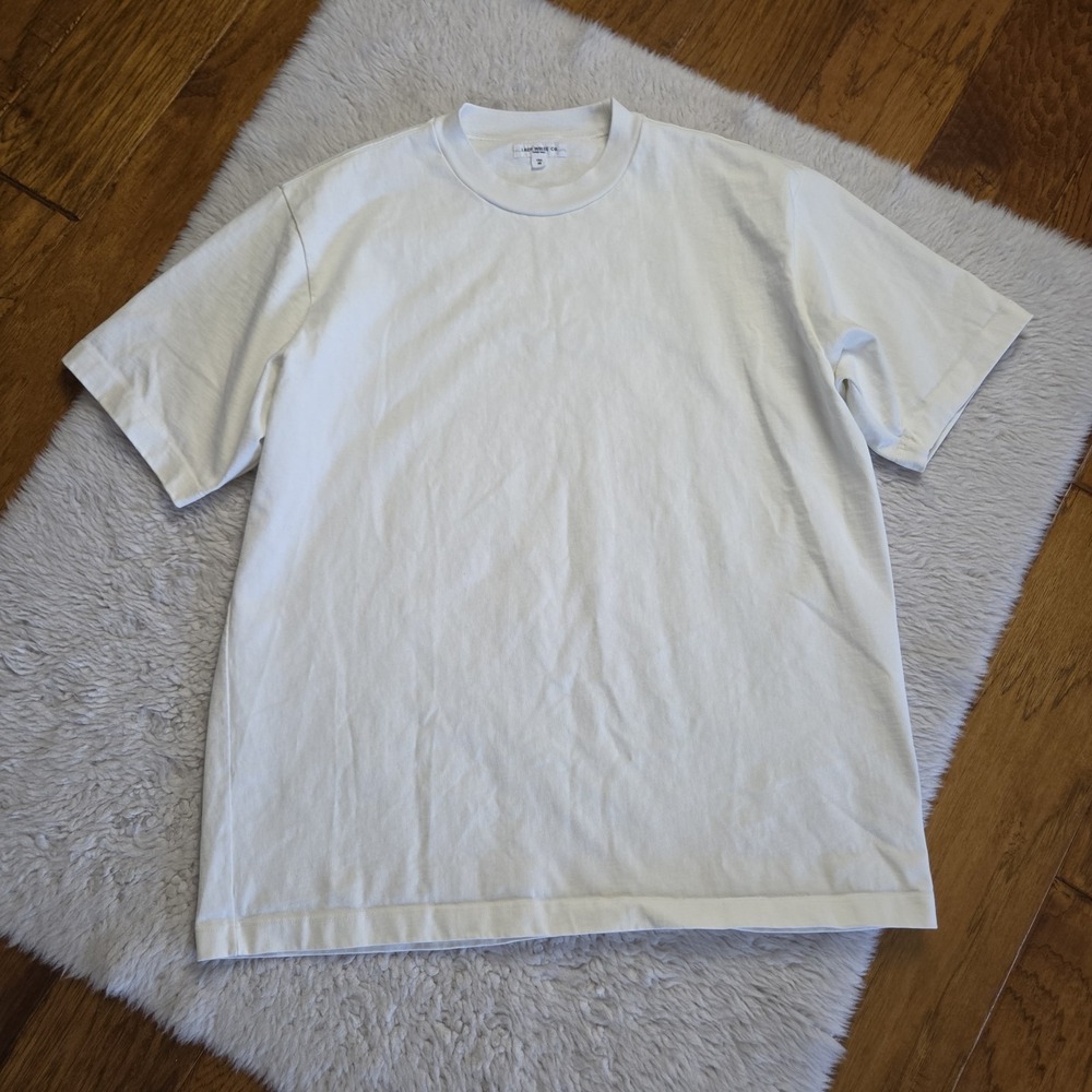 Lady White Co Rugby T-Shirt Men's Large White Heavyweight 100% Cotton